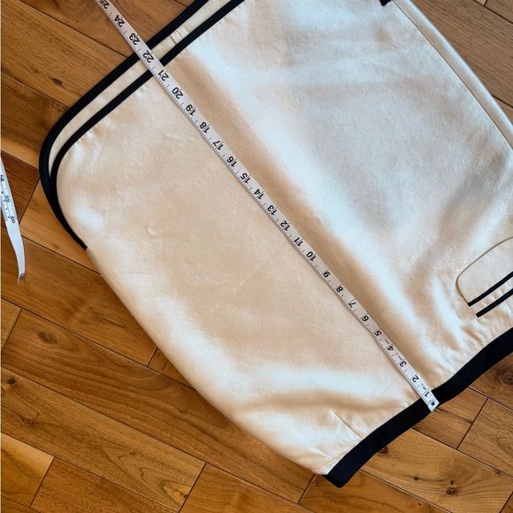 J. Crew Ivory Skirt with Black Accents - Picture 3 of 5